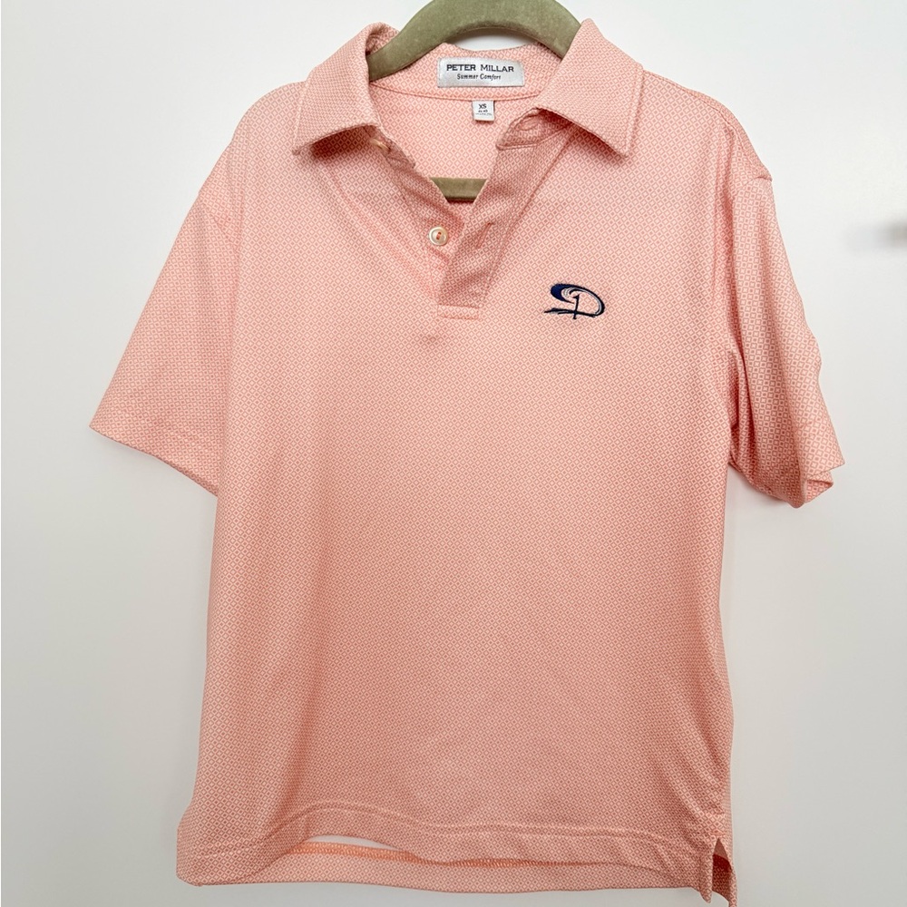 Peter Millar Coral Polo Shirt Boys Diamanté